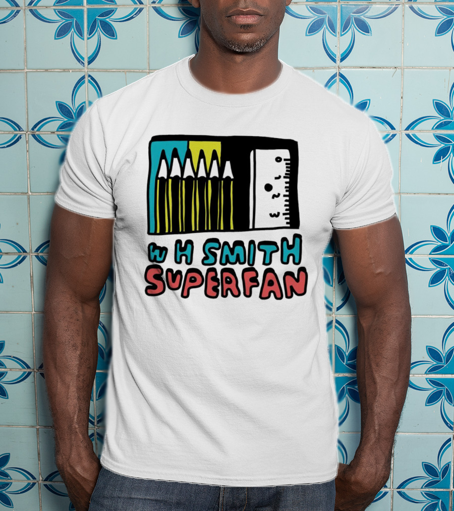 W H Smith Super Fan Pencil And Ruler T-Shirt