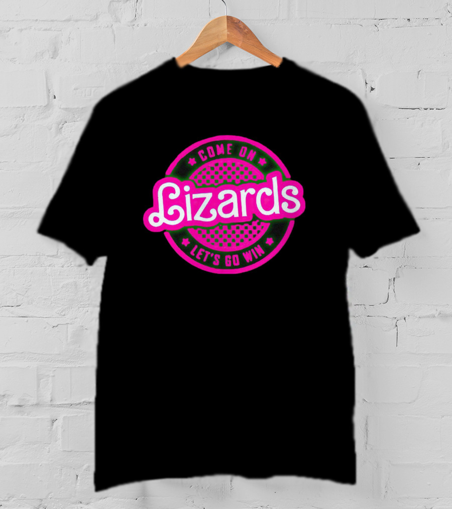 Come On Lizards Let's Go Win Retro Pop Aesthetic T-Shirt