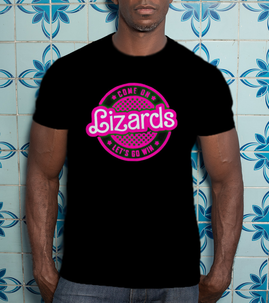 Come On Lizards Let's Go Win Retro Pop Aesthetic T-Shirt