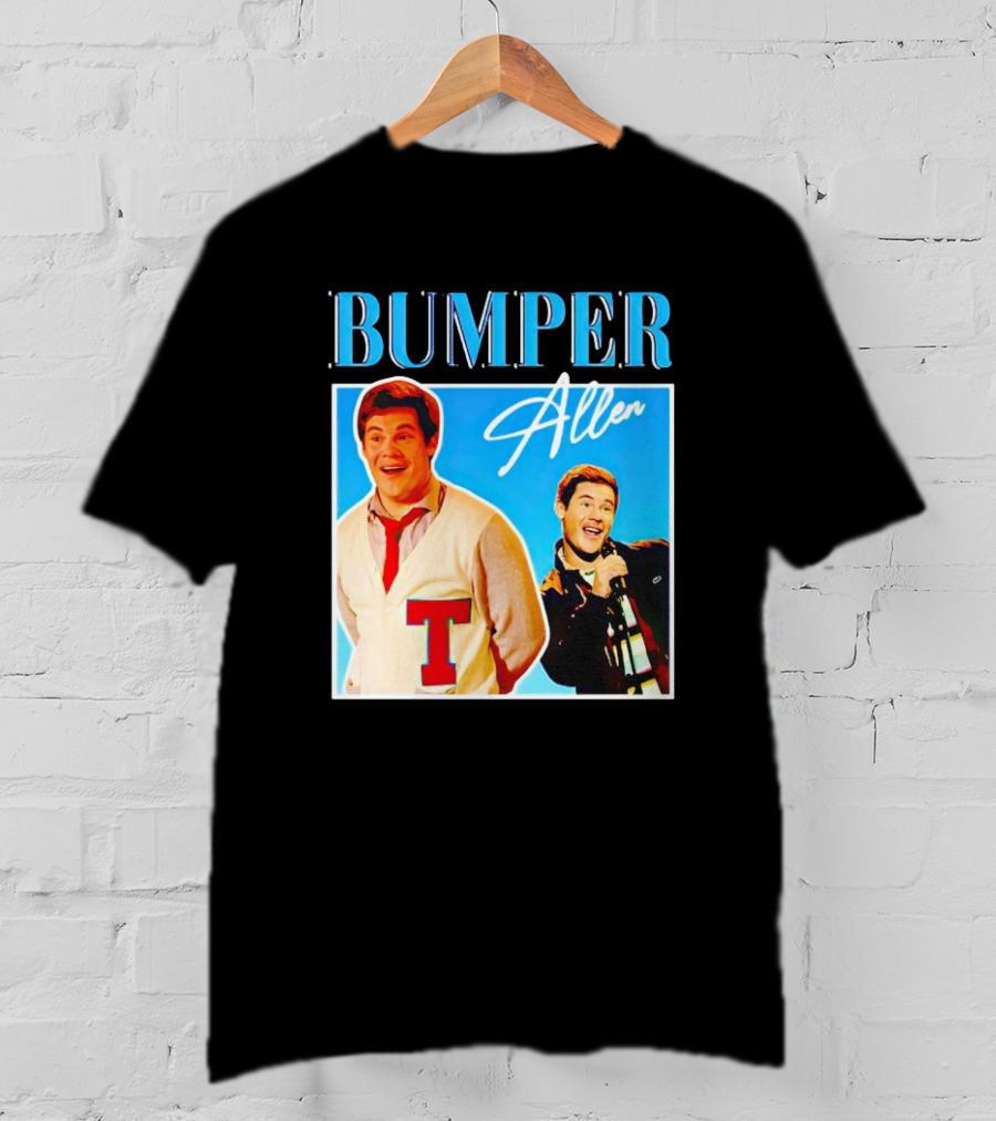 Bumper Allen Collage With Red T Sweater And Microphone T-Shirt