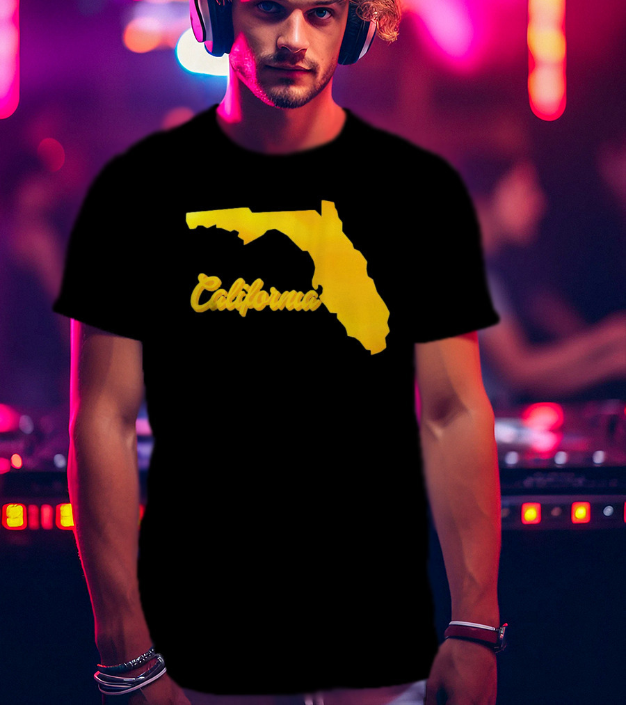 California Florida Map Playful Twist T-Shirt
