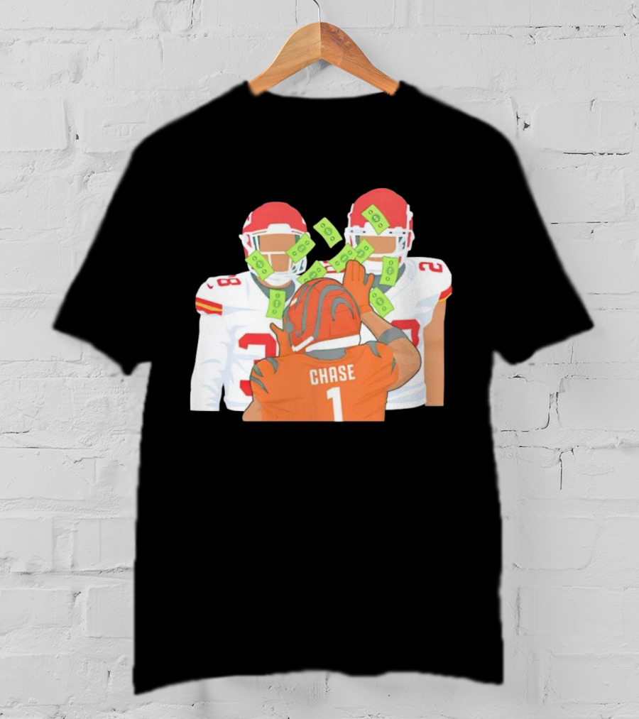 Chase Ja’marr Money Chiefs Bengals Football Showdown T-Shirt