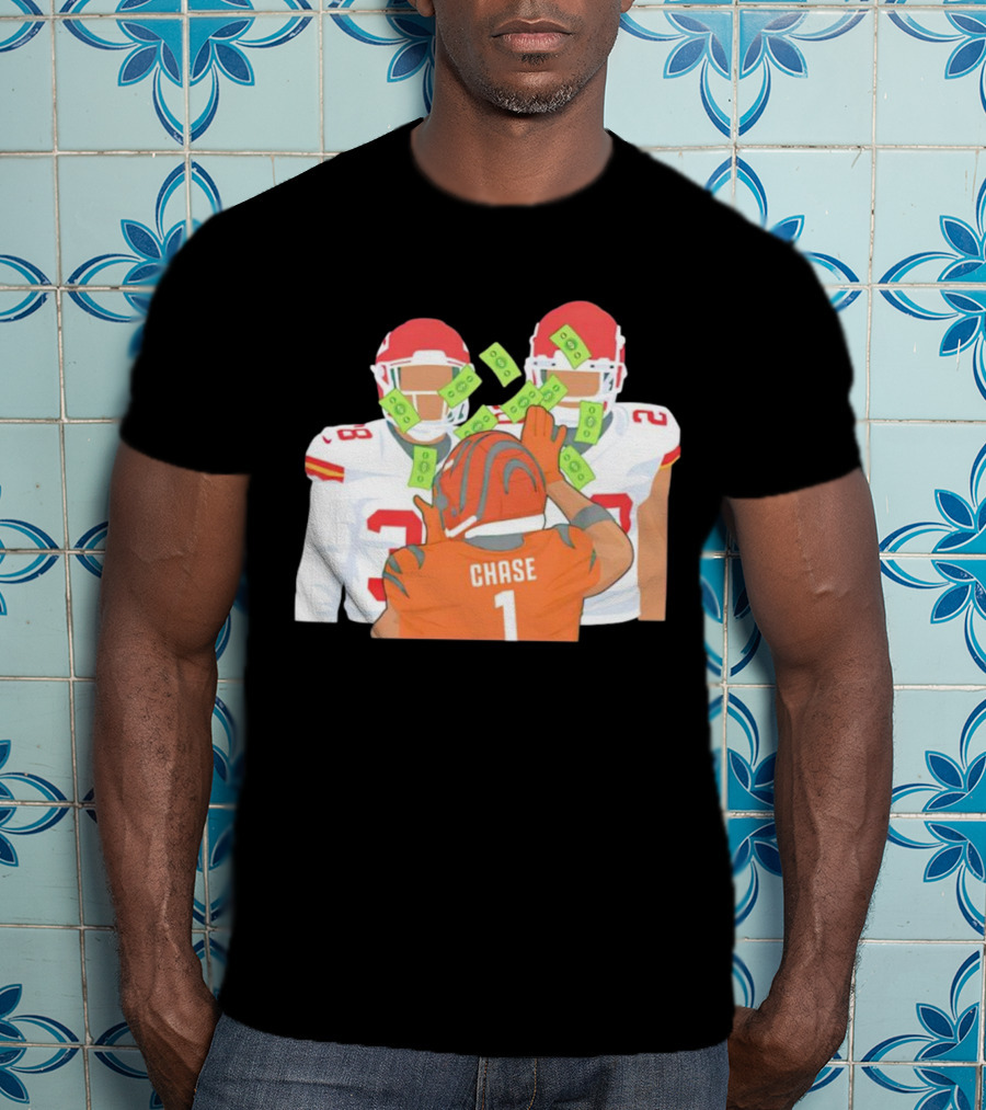 Chase Ja’marr Money Chiefs Bengals Football Showdown T-Shirt
