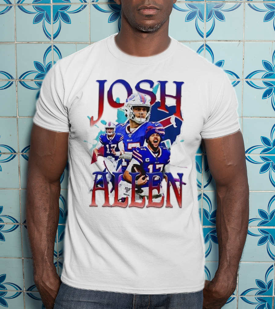 Josh Allen Buffalo Bills Number 17 Football Player T-Shirt
