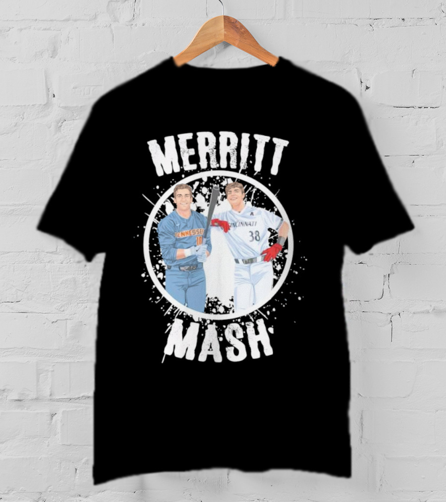 Merritt Mash Tennessee Cincinnati Baseball Duo T-Shirt