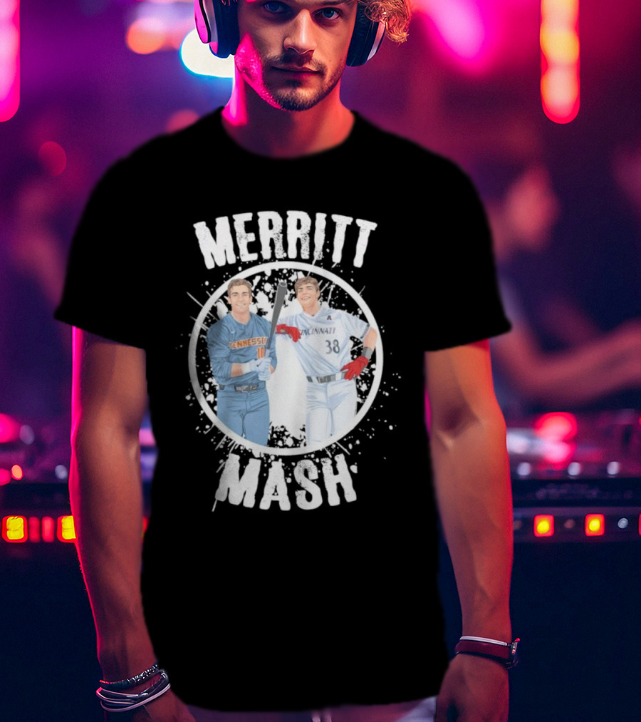 Merritt Mash Tennessee Cincinnati Baseball Duo T-Shirt