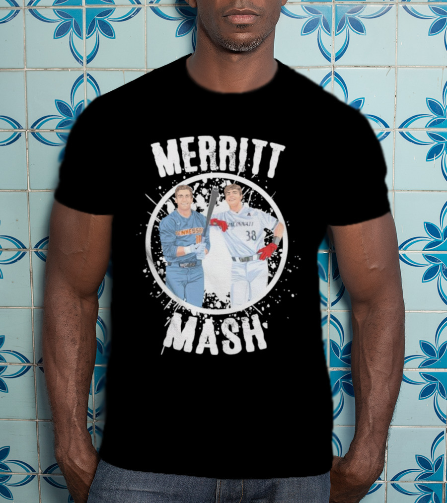Merritt Mash Tennessee Cincinnati Baseball Duo T-Shirt