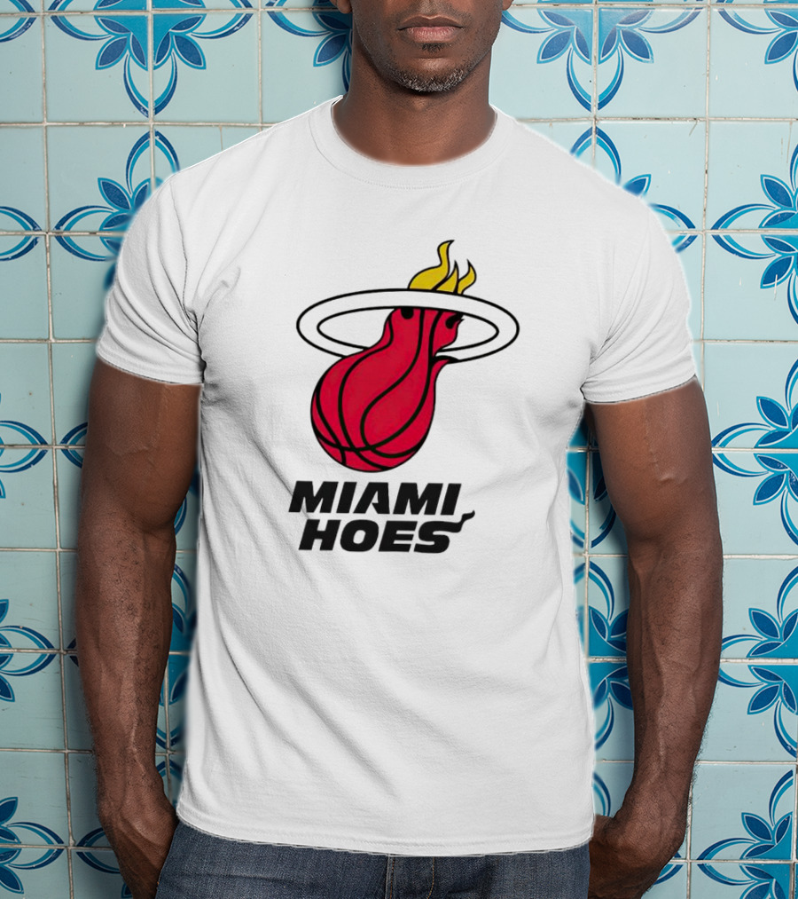 Miami Heat Miami Hoes Basketball Flame T-Shirt