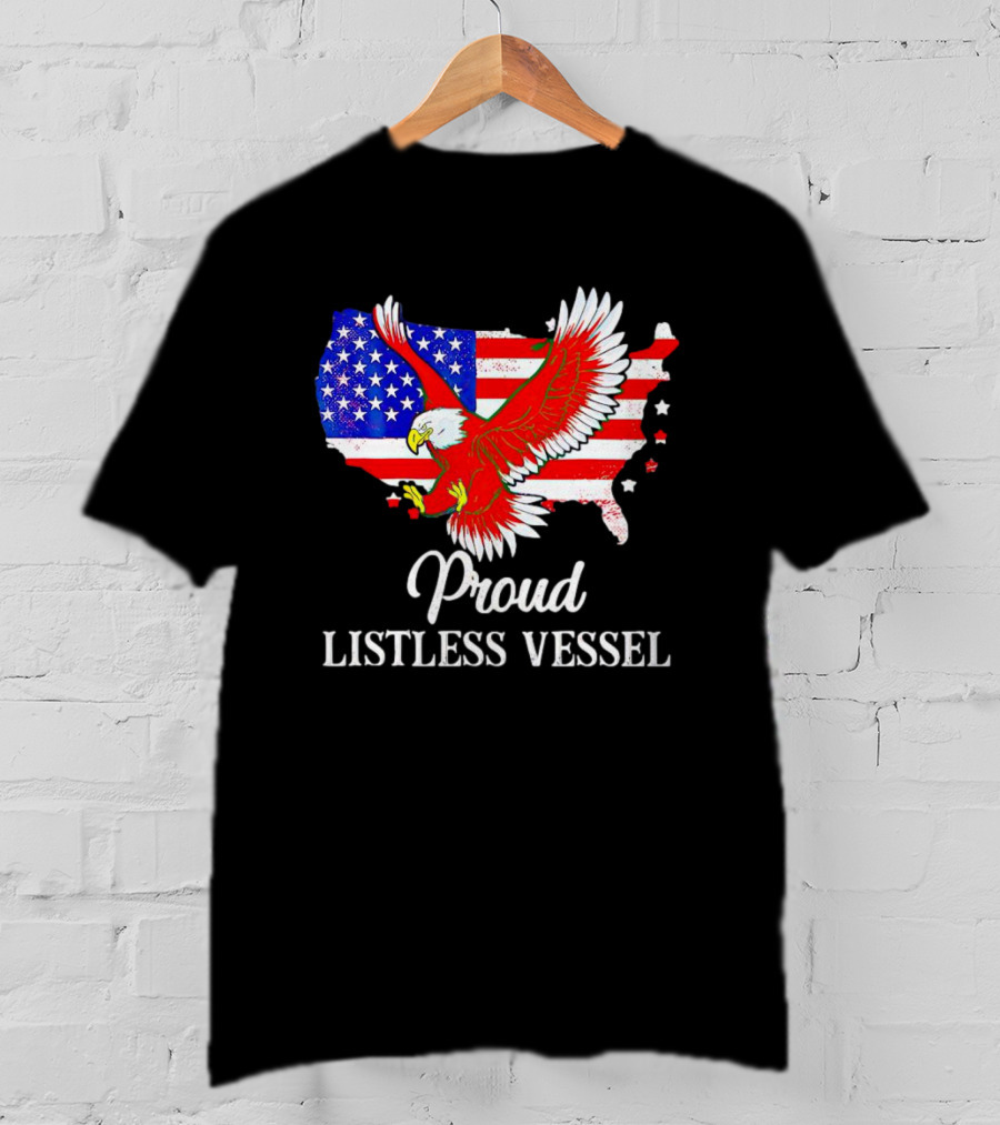 American Flag Eagle Proud Listless Vessel T-Shirt