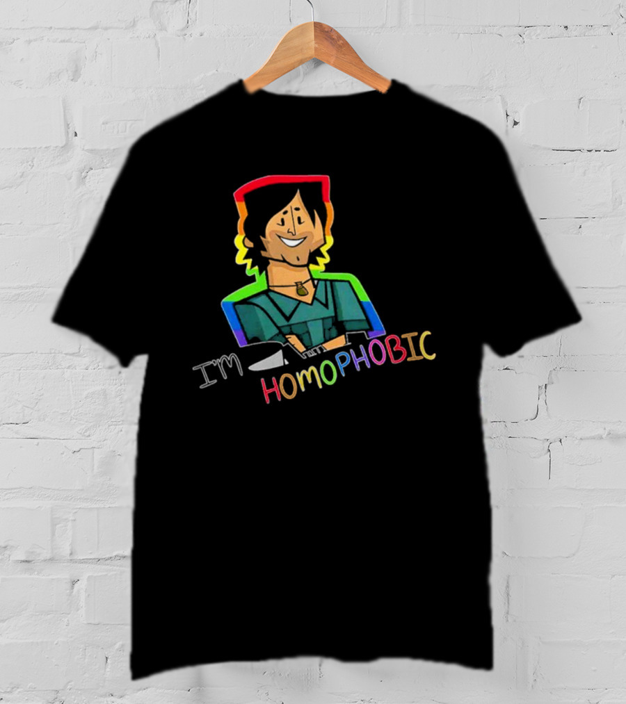 I'm Homophobic Total Drama Island Rainbow Character T-Shirt
