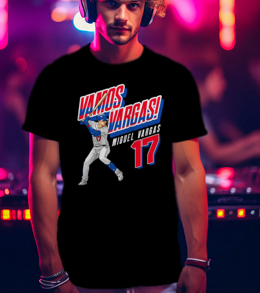 Vamos Vargas Miguel Vargas #17 Baseball Player Iconic T-Shirt