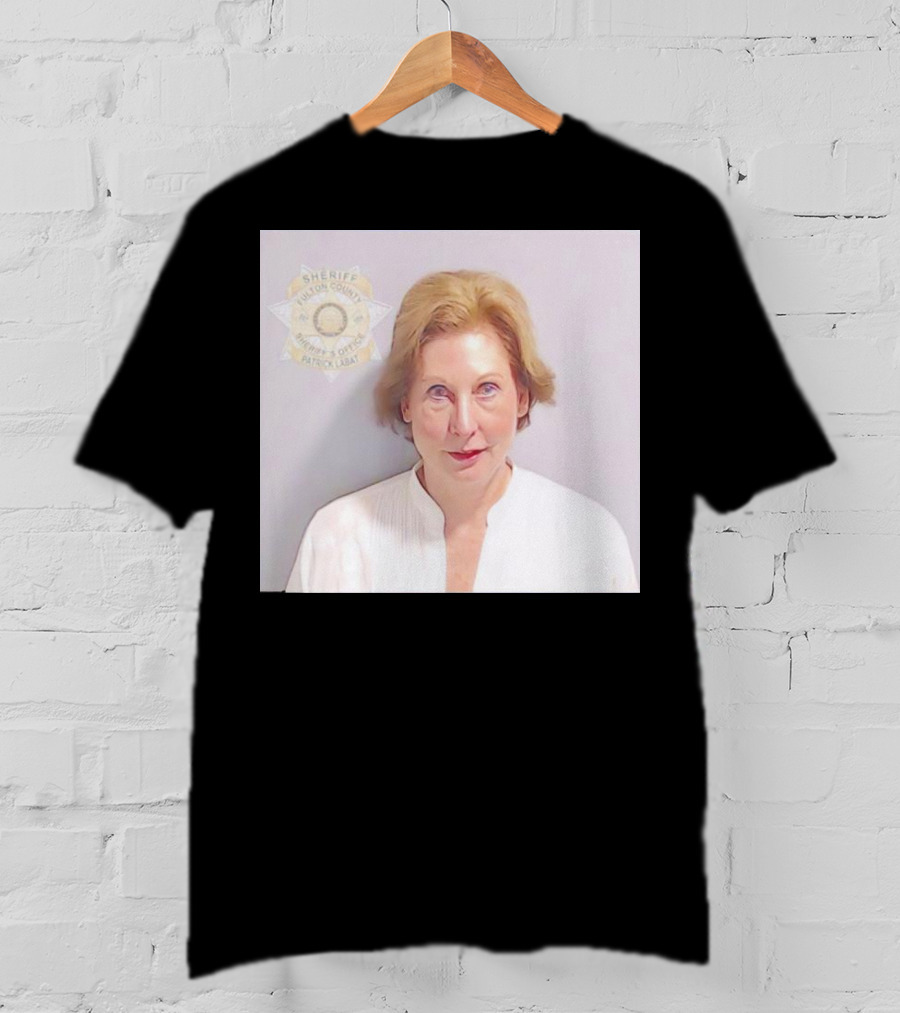 Sidney Powell Mugshot Fulton County Sheriff Badge T-Shirt