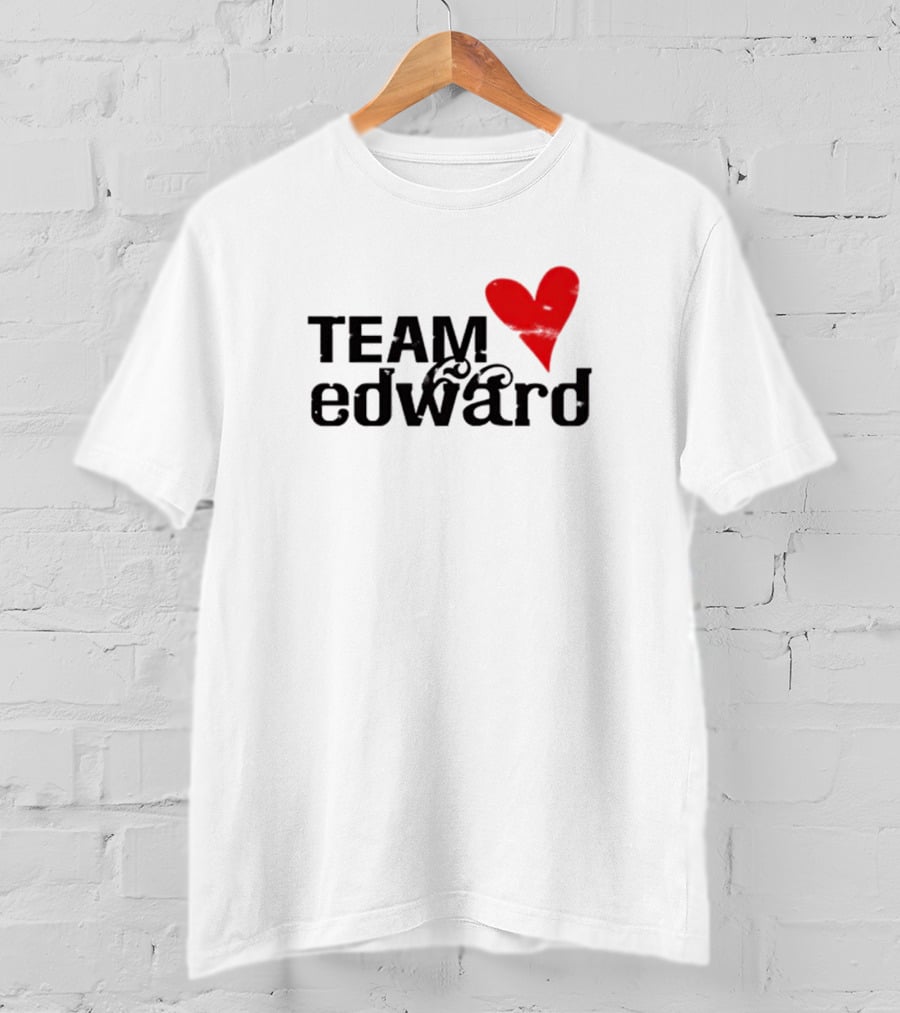 Team Edward Heart Twilight Taylor Lautner T-Shirt