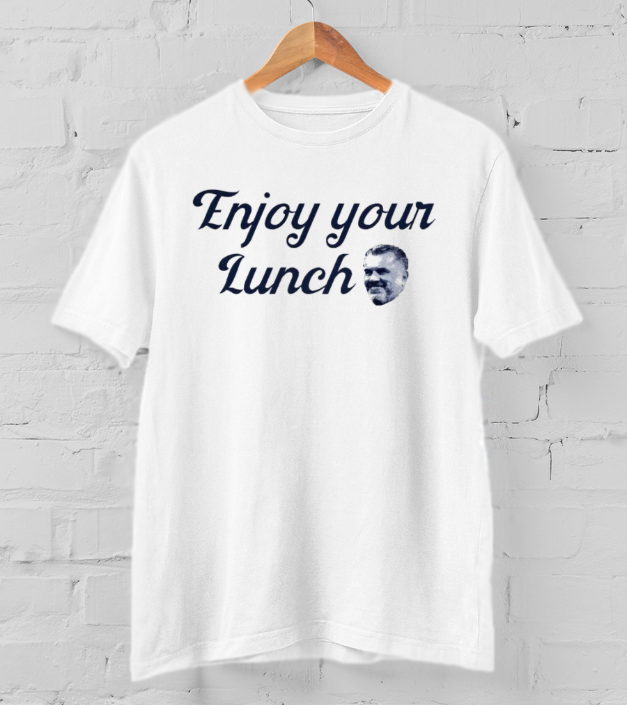 Enjoy Your Lunch Ange Postecoglou Face T-Shirt