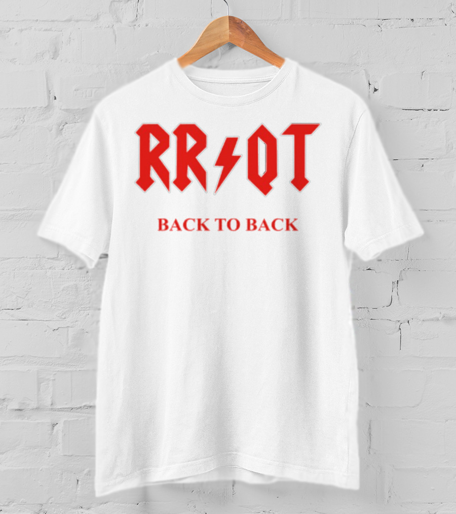 RR QT Back To Back ACDC Style Font T-Shirt