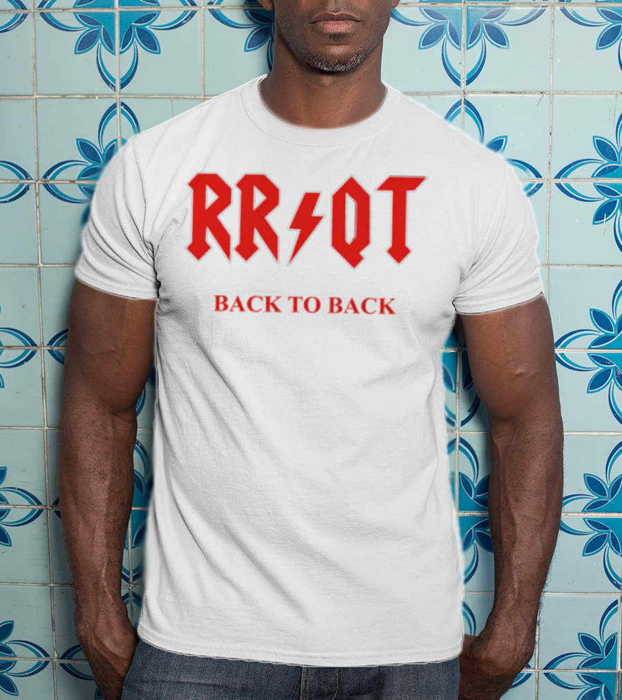 RR QT Back To Back ACDC Style Font T-Shirt