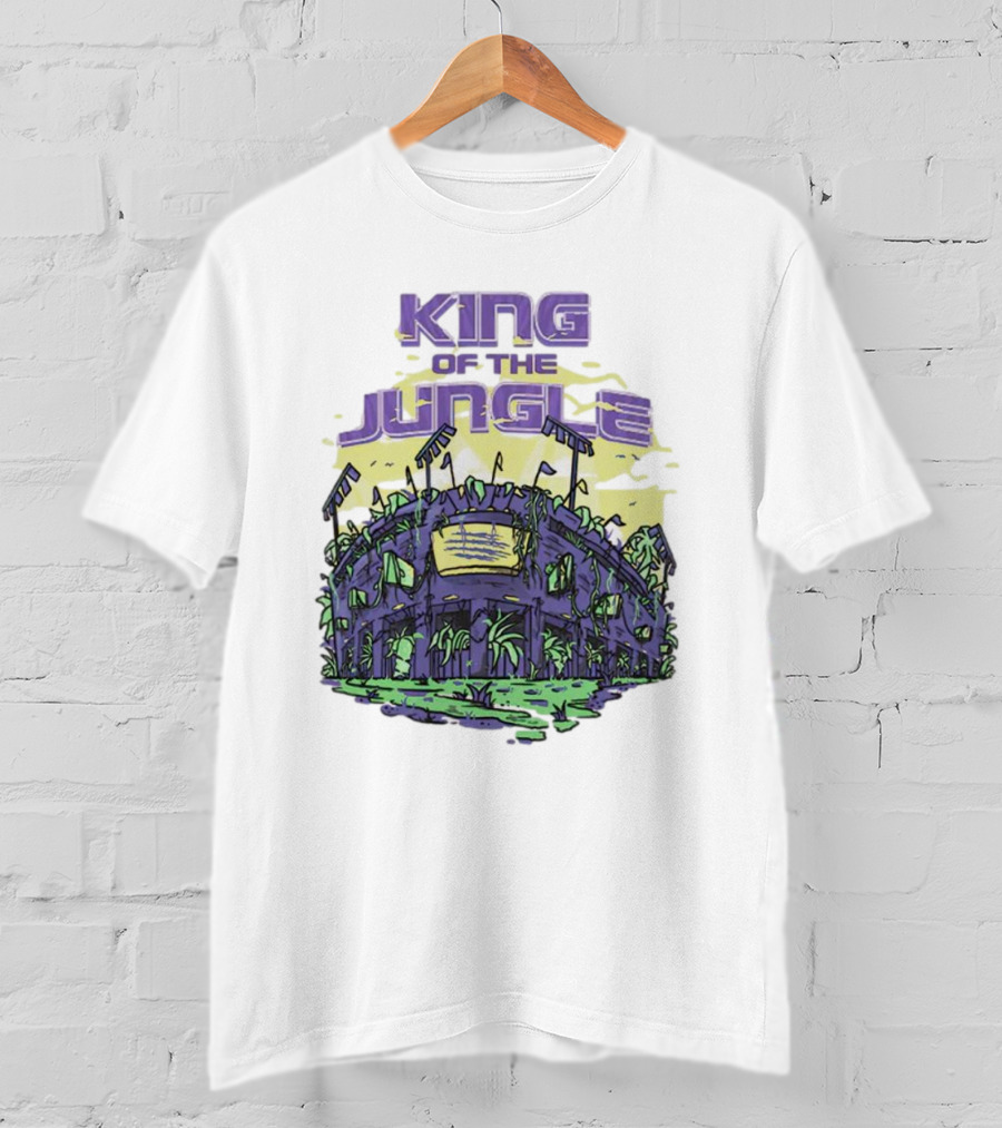 Los Angeles Lakers King Of The Jungle Stadium Scene T-Shirt