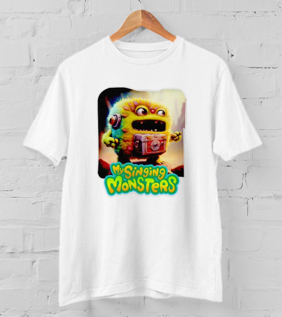 My Singing Monsters Colorful Furry Creature With Camera T-Shirt