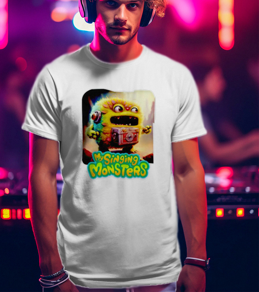 My Singing Monsters Colorful Furry Creature With Camera T-Shirt