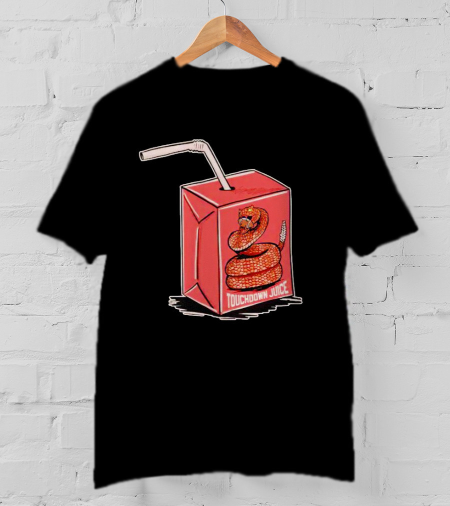 Touchdown Juice Snake Box With Red Juice Carton And Straw T-Shirt