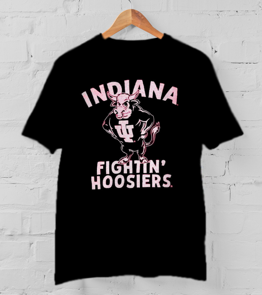 Indiana Fightin’ Hoosiers Bull Mascot IU T-Shirt
