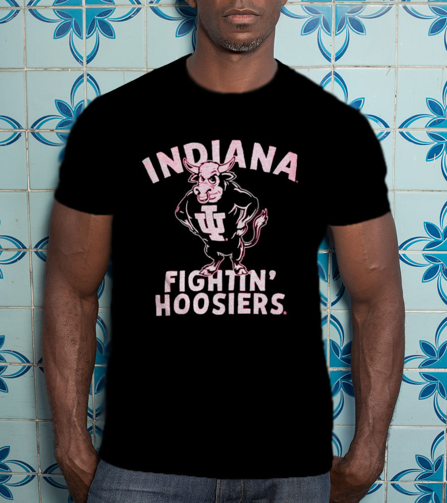Indiana Fightin’ Hoosiers Bull Mascot IU T-Shirt
