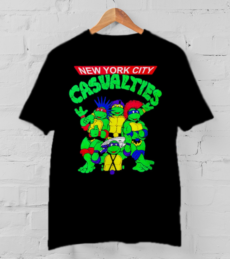 New York City The Casualties Ninja Turtles Crossover T-Shirt
