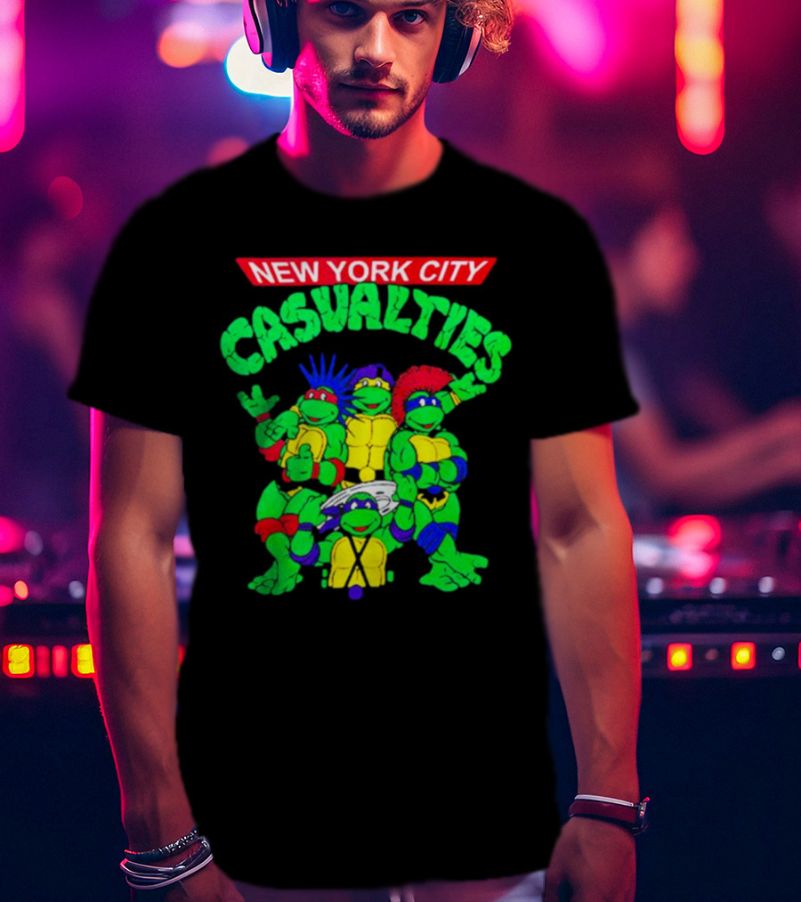 New York City The Casualties Ninja Turtles Crossover T-Shirt