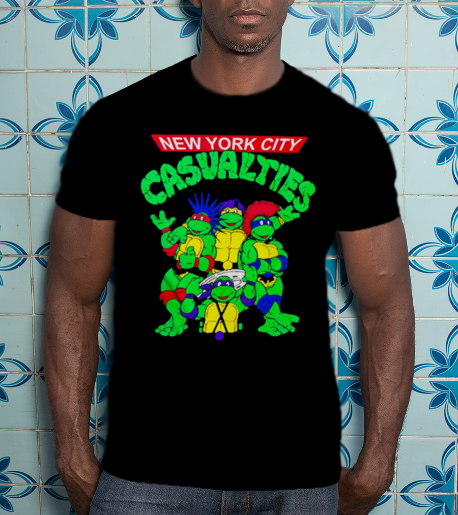 New York City The Casualties Ninja Turtles Crossover T-Shirt
