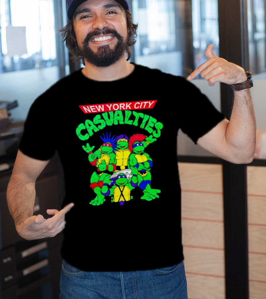 New York City The Casualties Ninja Turtles Crossover T-Shirt