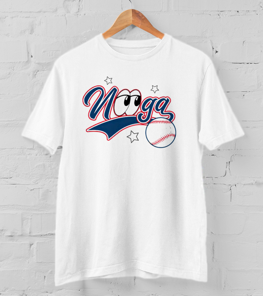 Nooga Baseball Eyes Stars T-Shirt