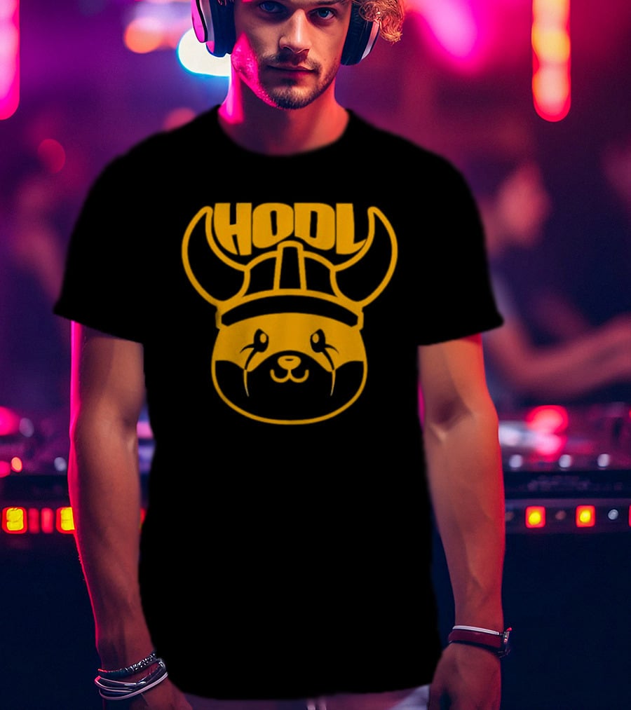 Floki Inu Hodl Viking Helmet T-Shirt