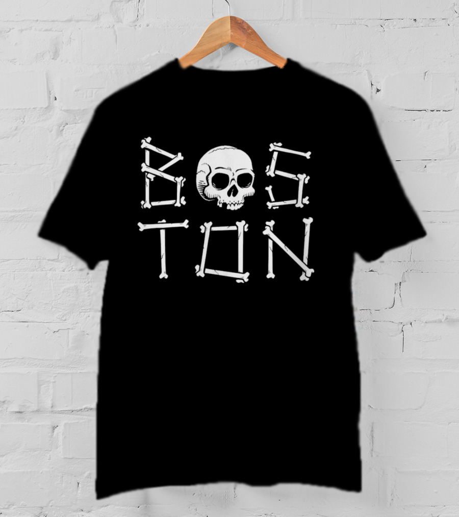 Boston Skull Bones T-Shirt