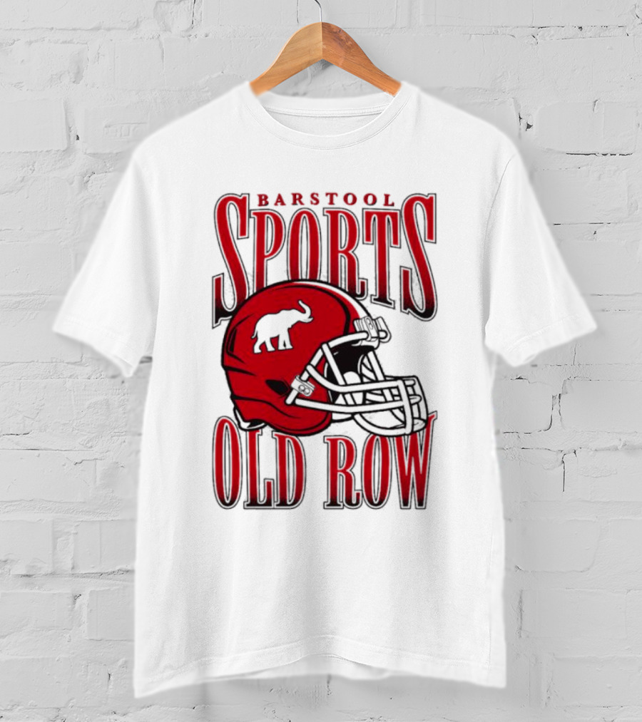 Old Row Elephant Football Helmet T-Shirt