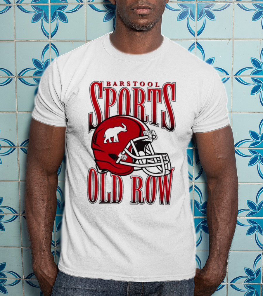 Old Row Elephant Football Helmet T-Shirt