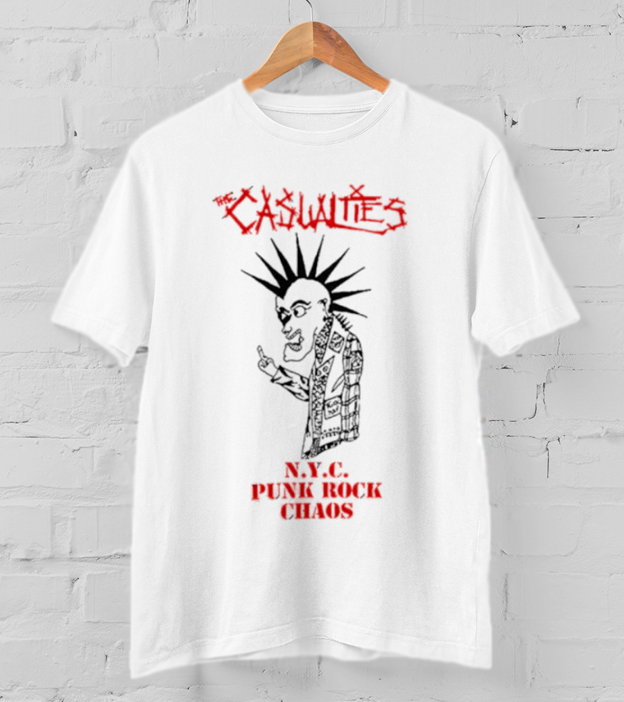 The Casualties NYC Punk Rock Chaos Mohawk T-Shirt