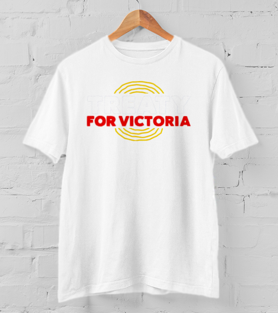 Treaty For Victoria Andy Gargett Yellow T-Shirt