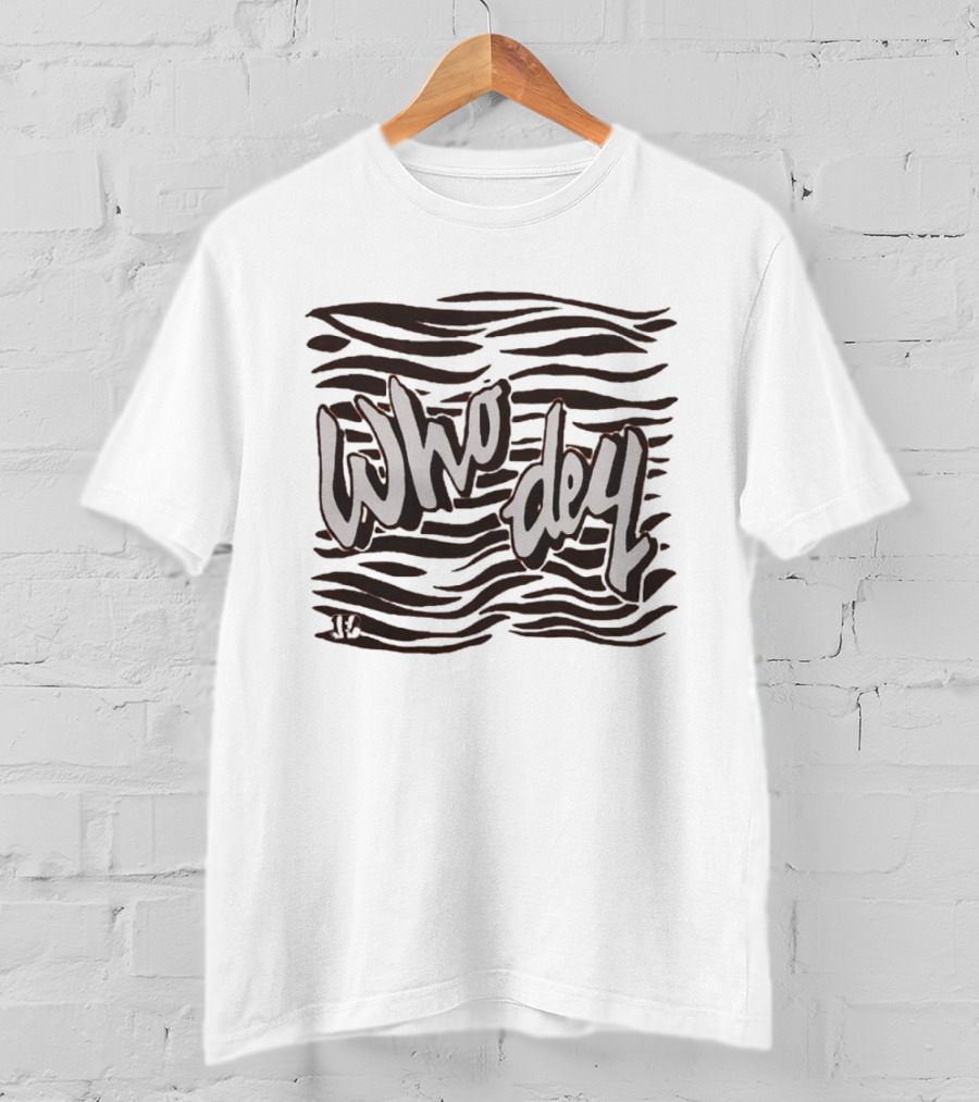 Bengals Who Dey Tiger Stripes T-Shirt