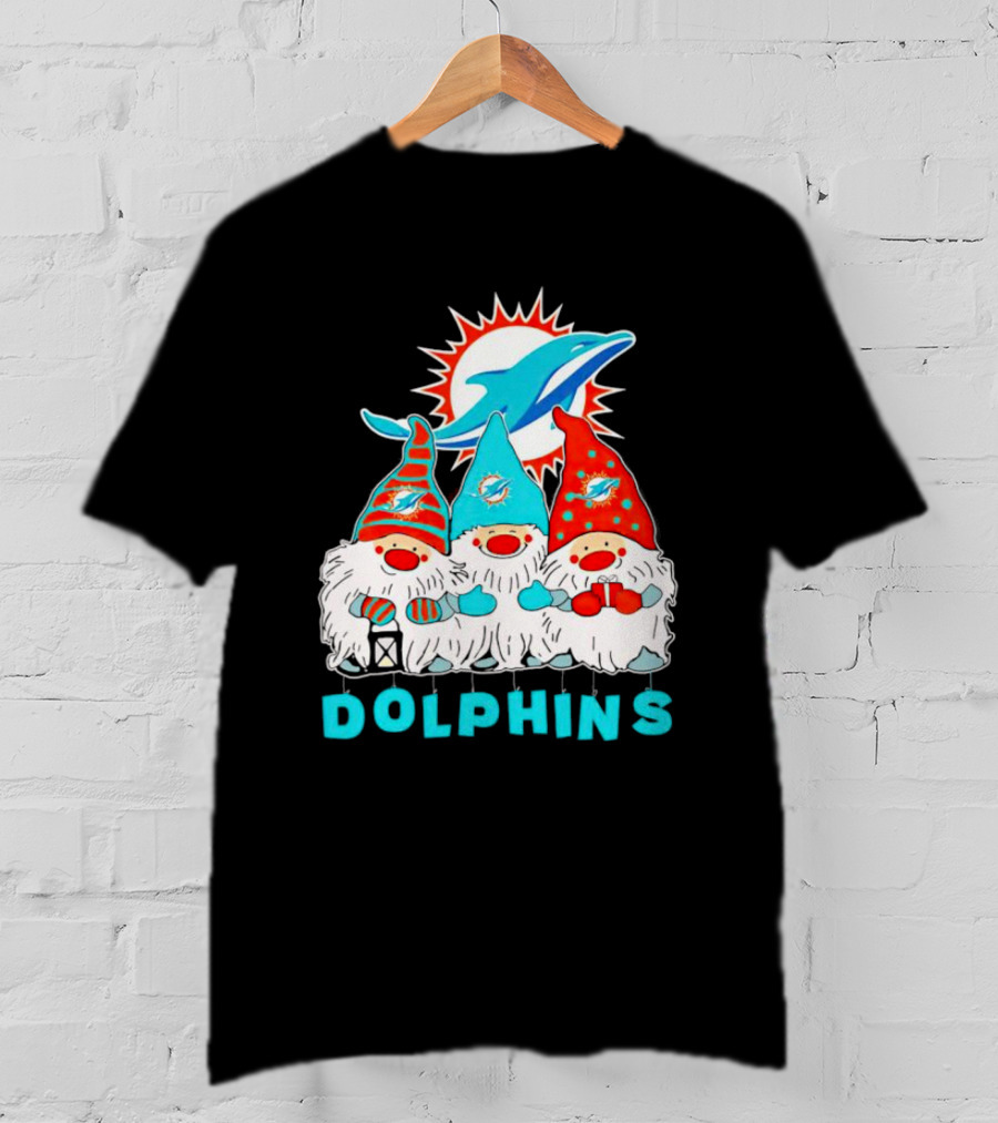 Miami Dolphins Gnomes Football Team Fan T-Shirt