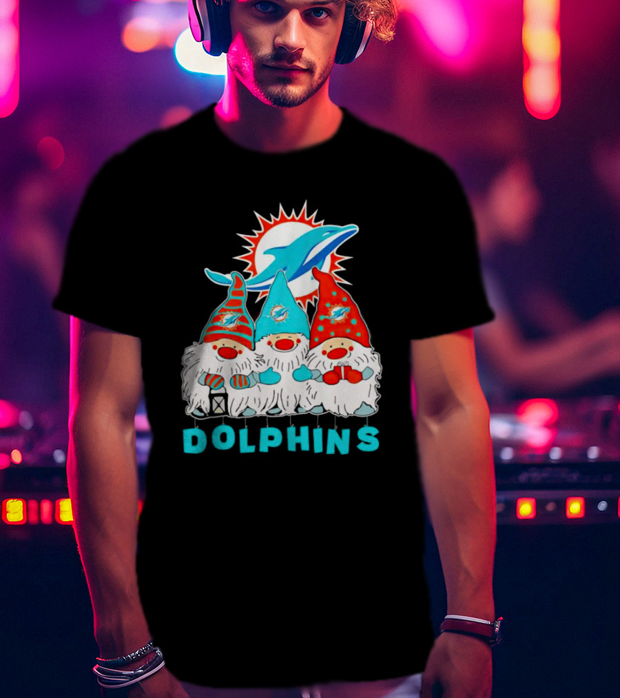 Miami Dolphins Gnomes Football Team Fan T-Shirt