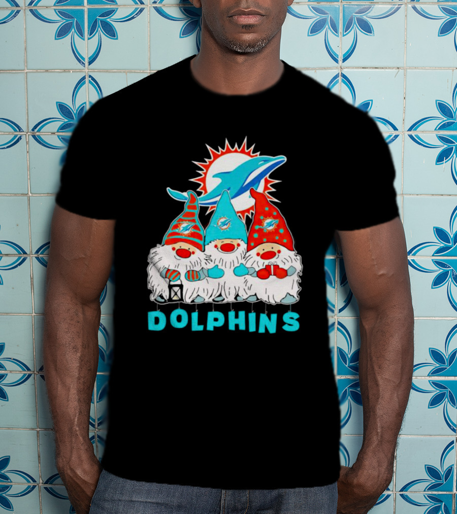 Miami Dolphins Gnomes Football Team Fan T-Shirt