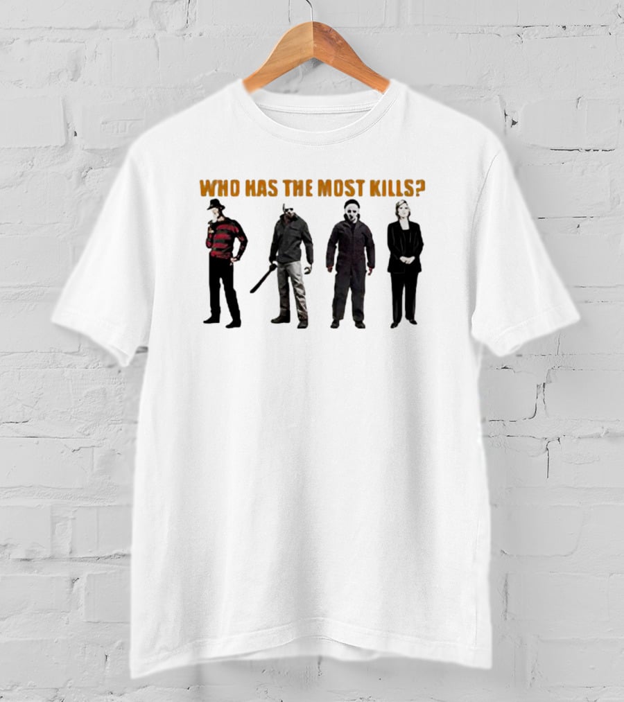 Who Has The Most Kills Halloween Horror Icons T-Shirt