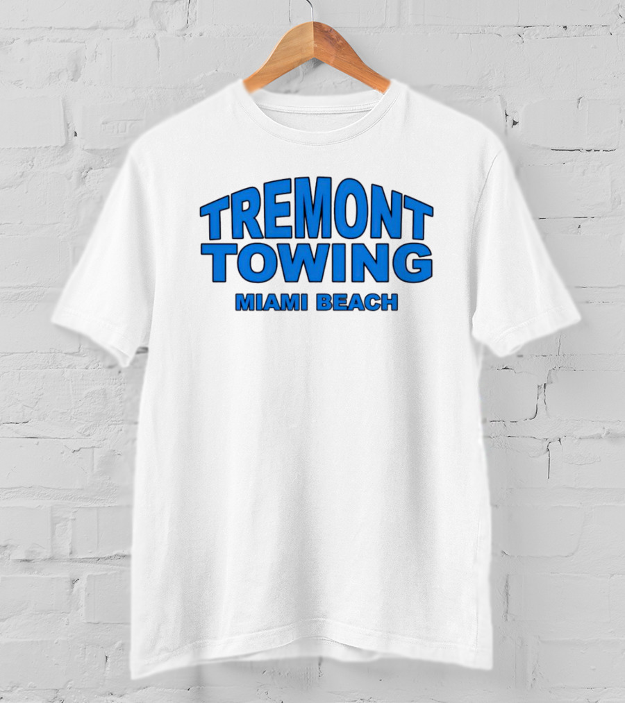 Tremont Towing Miami Beach Blue T-Shirt