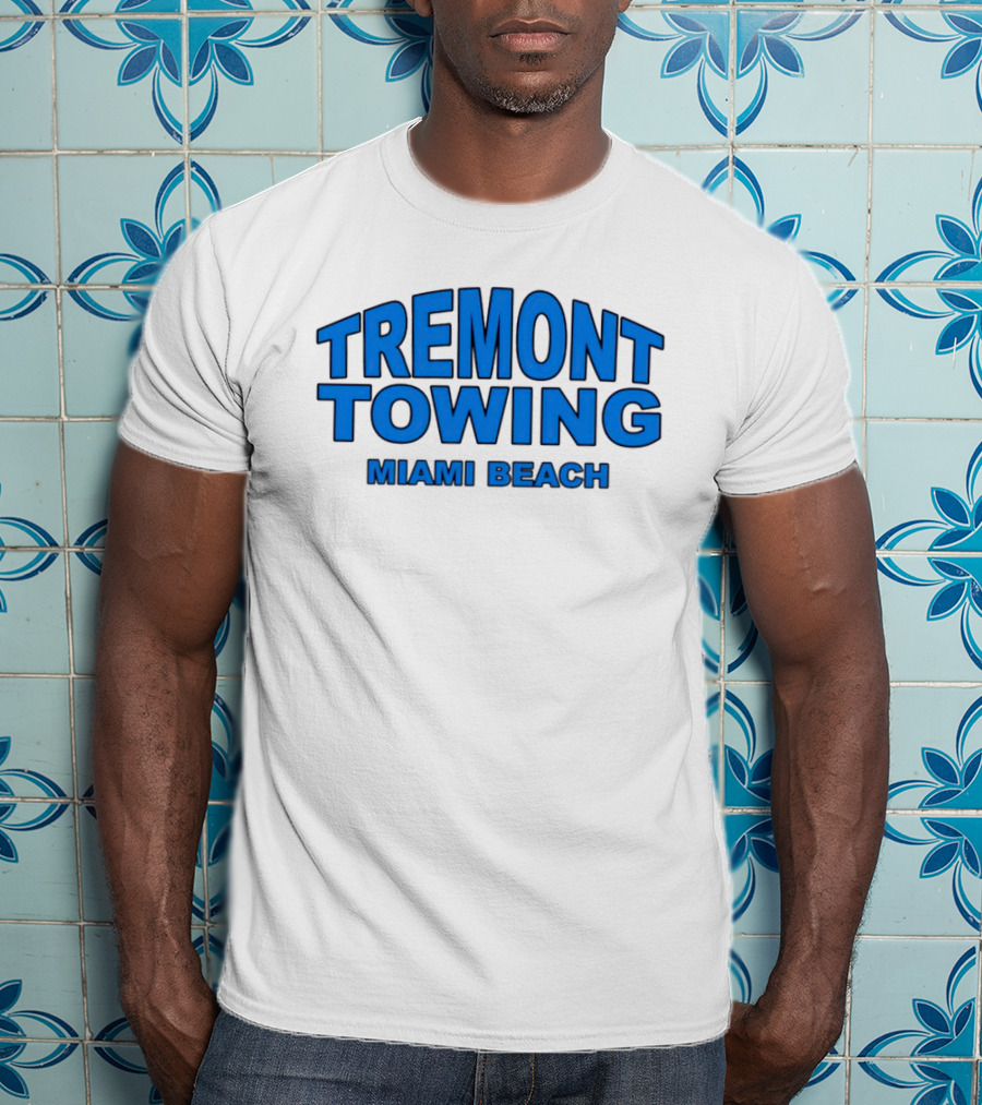 Tremont Towing Miami Beach Blue T-Shirt