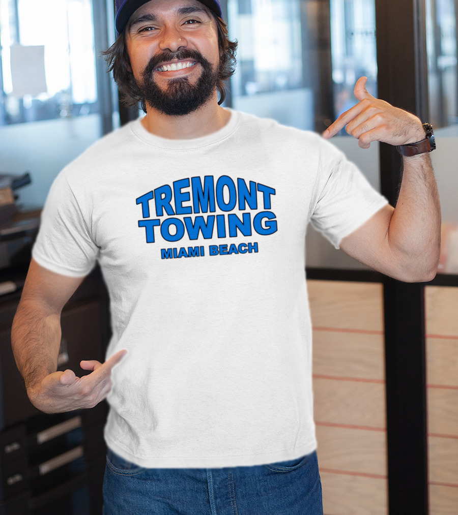 Tremont Towing Miami Beach Blue T-Shirt
