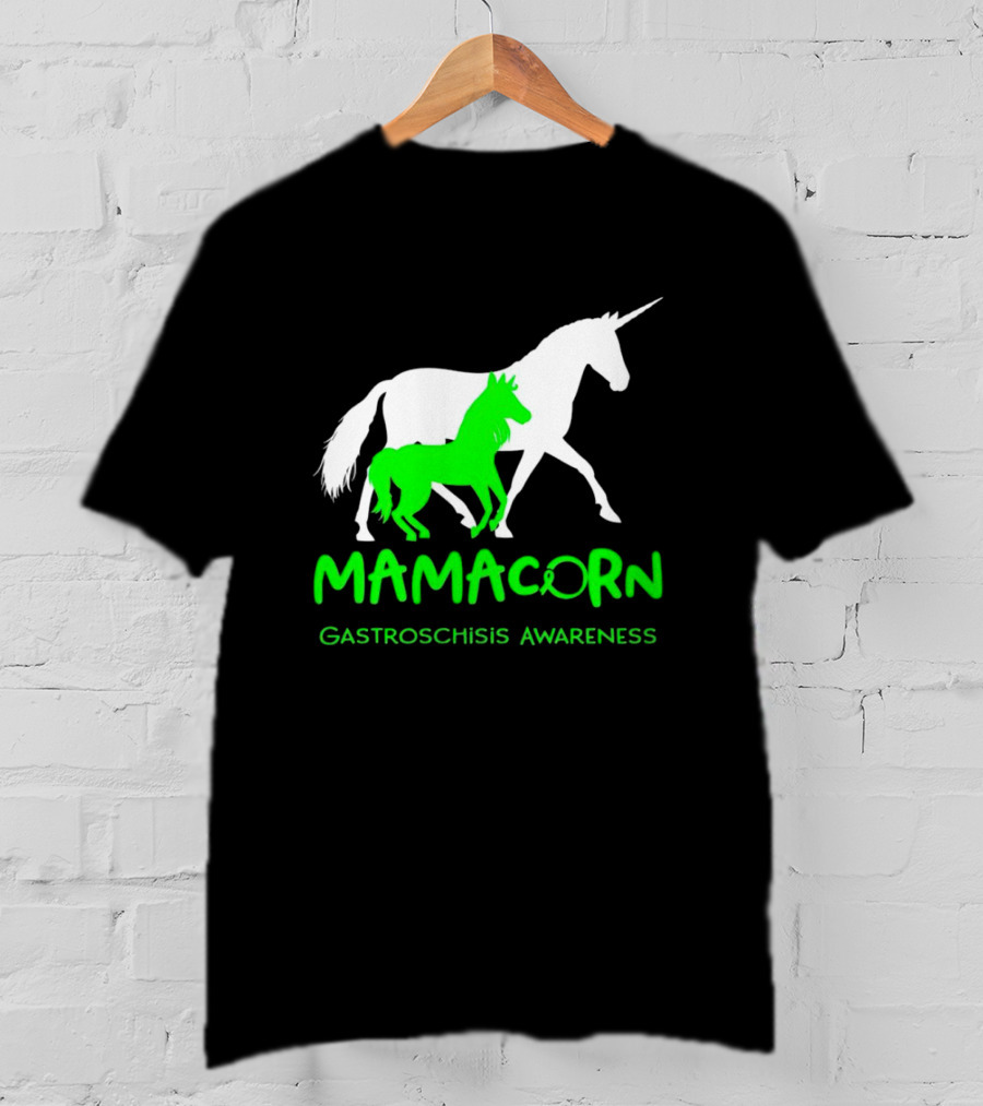 Mamacorn Gastroschisis Awareness Unicorn Mother And Foal T-Shirt
