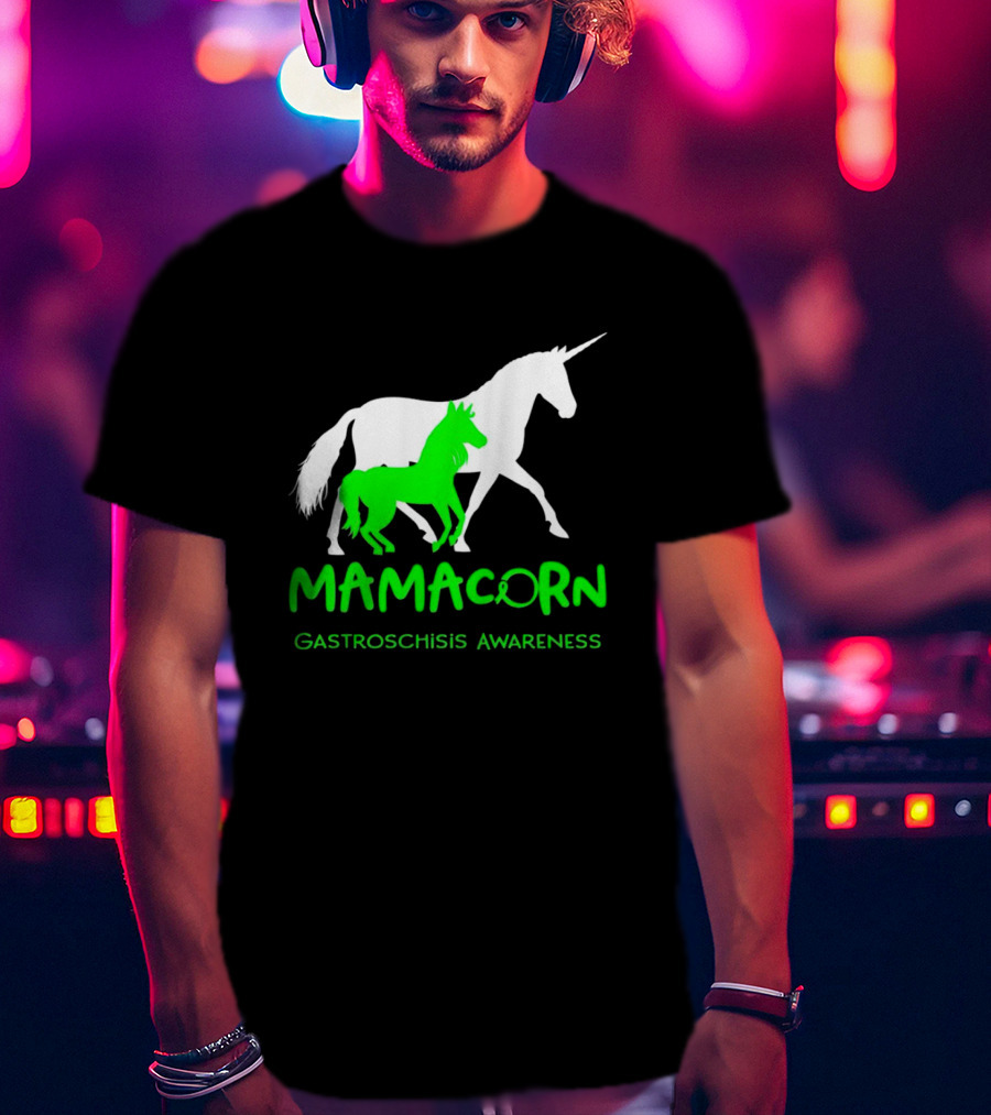 Mamacorn Gastroschisis Awareness Unicorn Mother And Foal T-Shirt