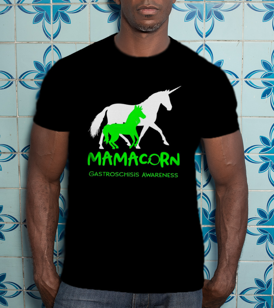 Mamacorn Gastroschisis Awareness Unicorn Mother And Foal T-Shirt