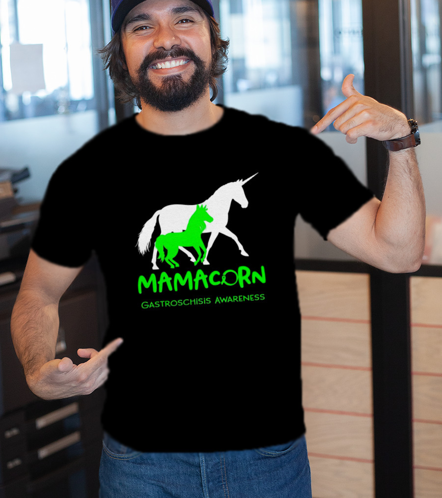 Mamacorn Gastroschisis Awareness Unicorn Mother And Foal T-Shirt