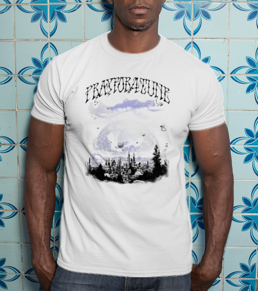 PrayFor4Tune Cosmic Landscape Bliss New T-Shirt